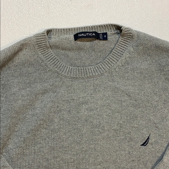 Nautica Grey 100% Cotton Sweater - Picture 3 of 10
